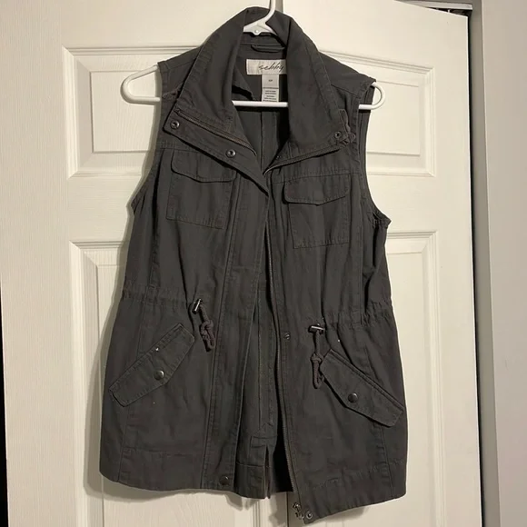 Womens utility vest, gray, small - Picture 1 of 4